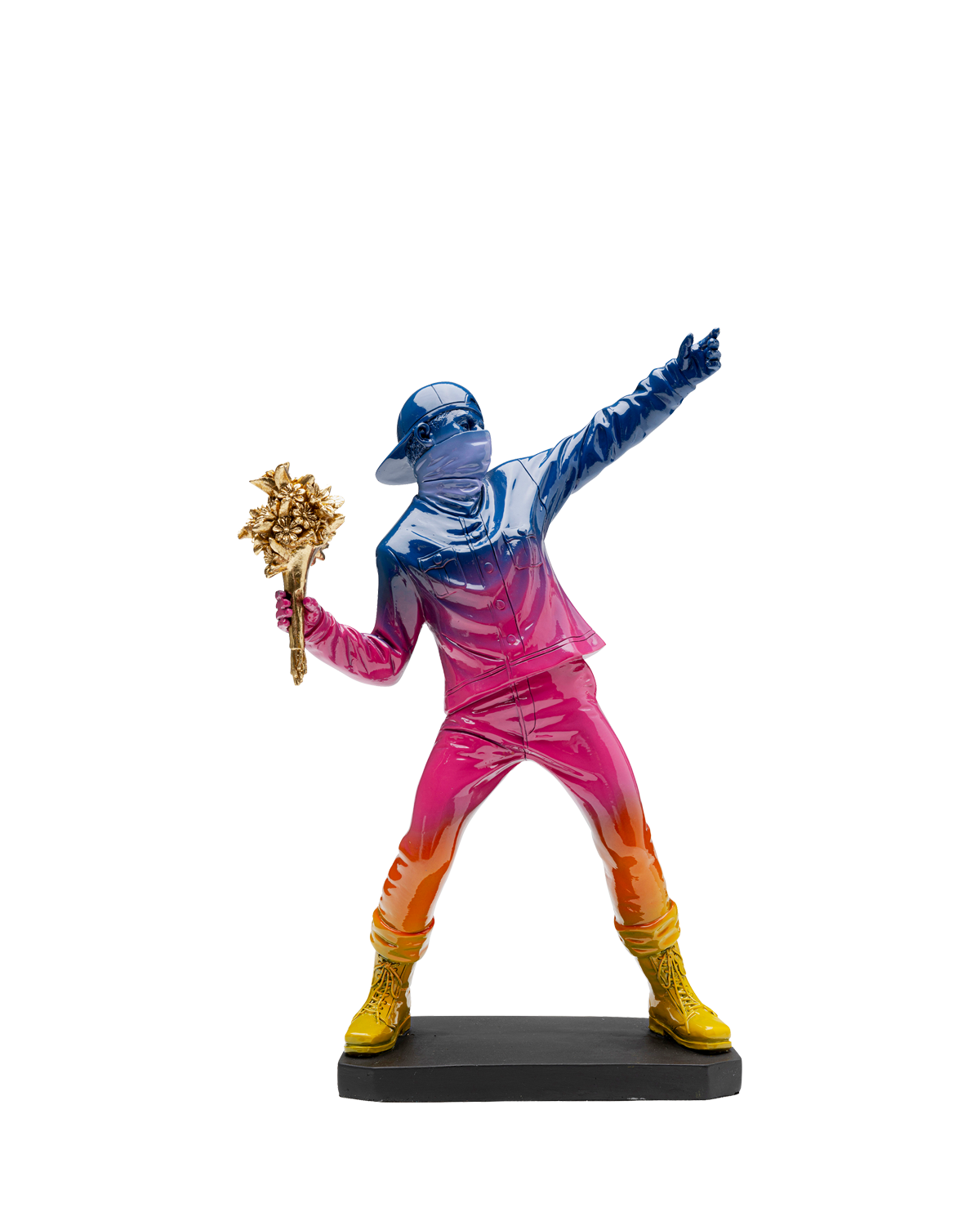 Deco Figurine Street Art Bouquet Rainbow