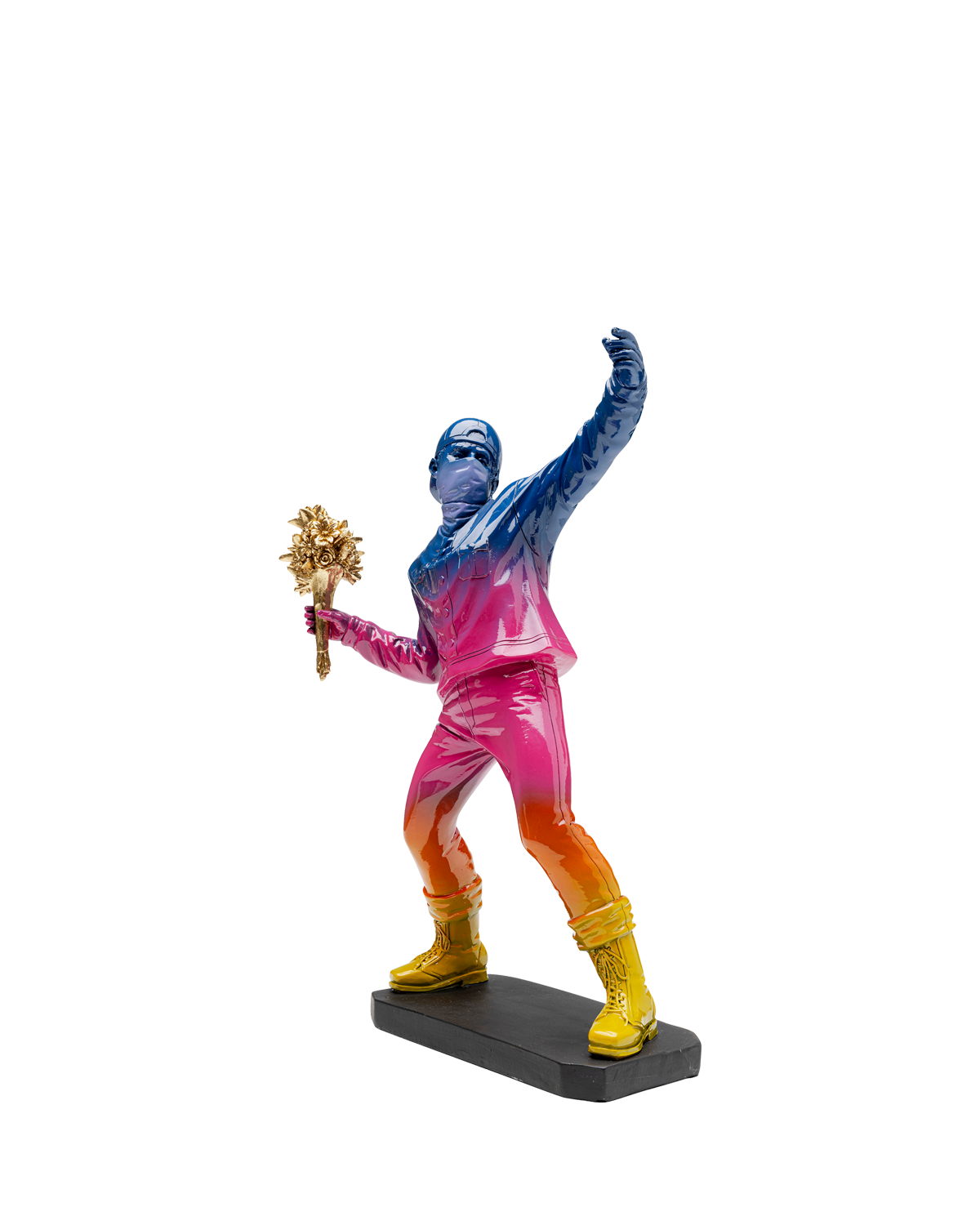 Deco Figurine Street Art Bouquet Rainbow