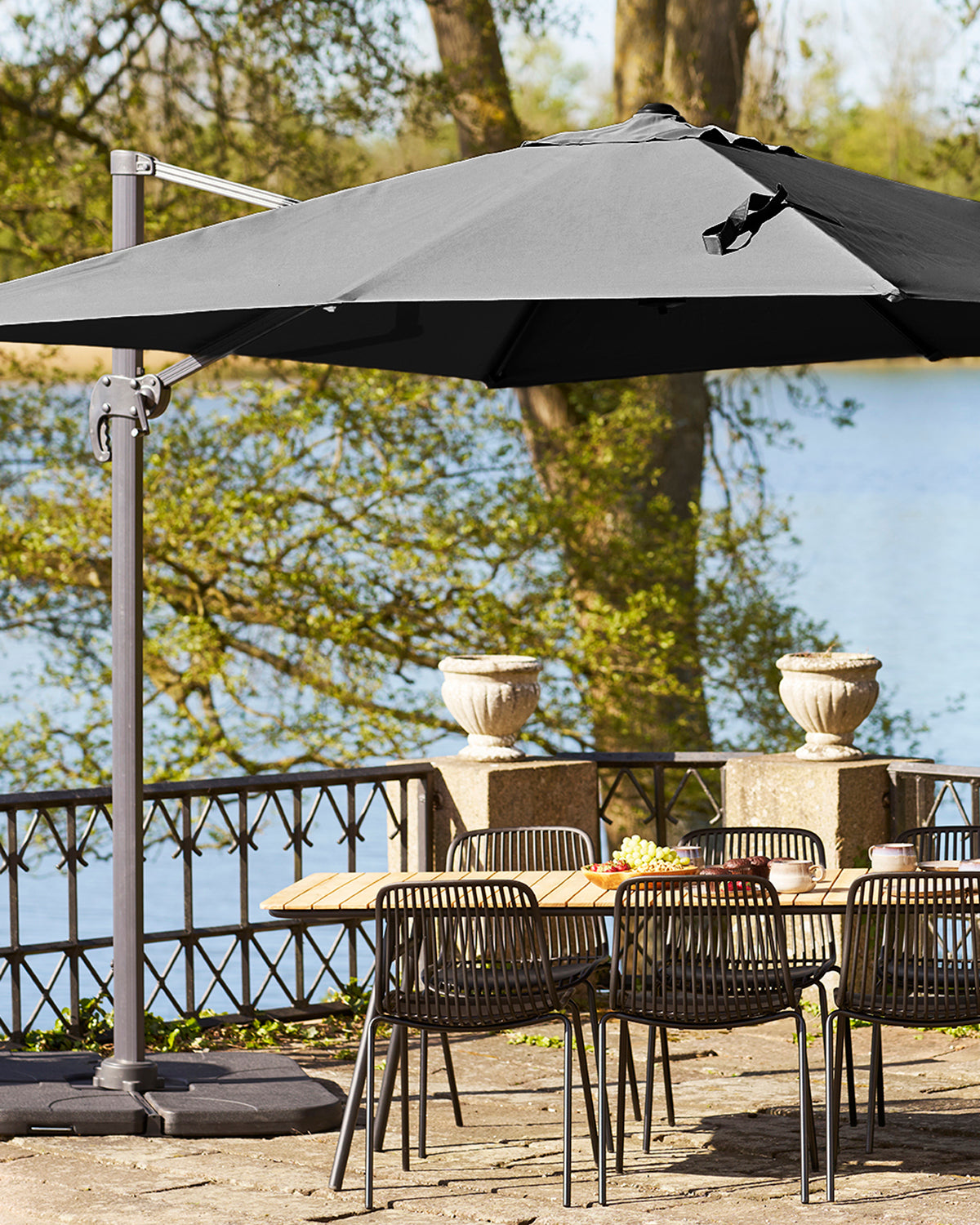 Baza Hængeparasol Sort