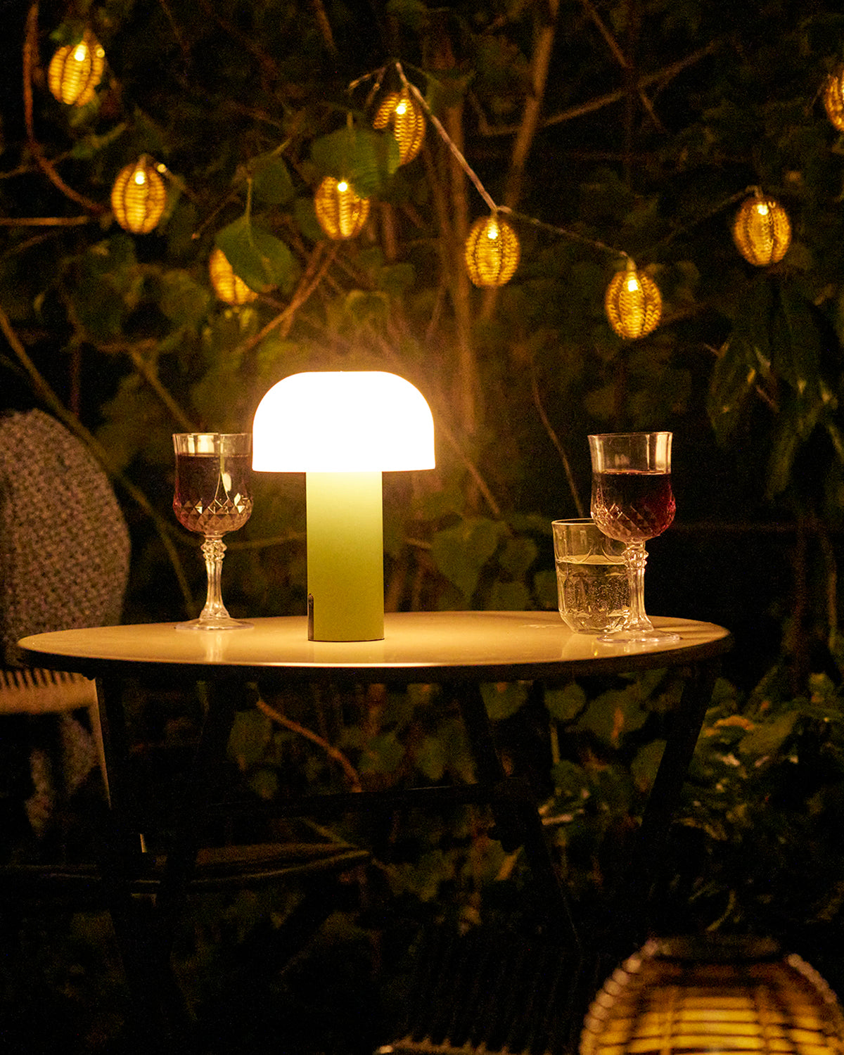 Soham LED Lampe Grøn/Hvid