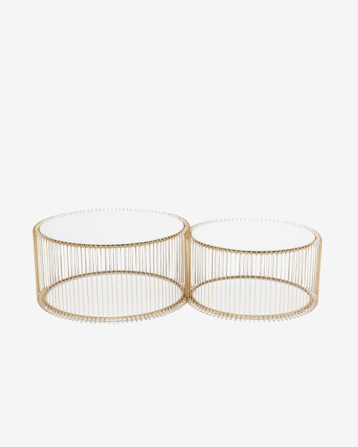 Wire sofabordssæt, Messing