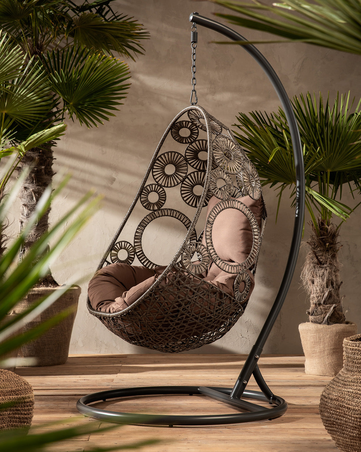 Ibiza hængestol, sort