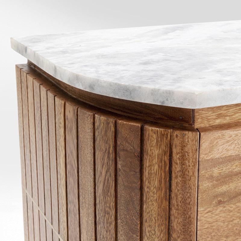Grace sengebord, hvid marmor top