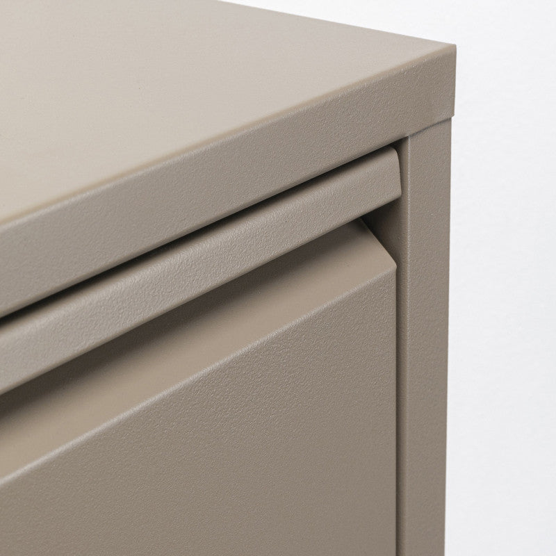 Caruso skoskab 3 låger, taupe