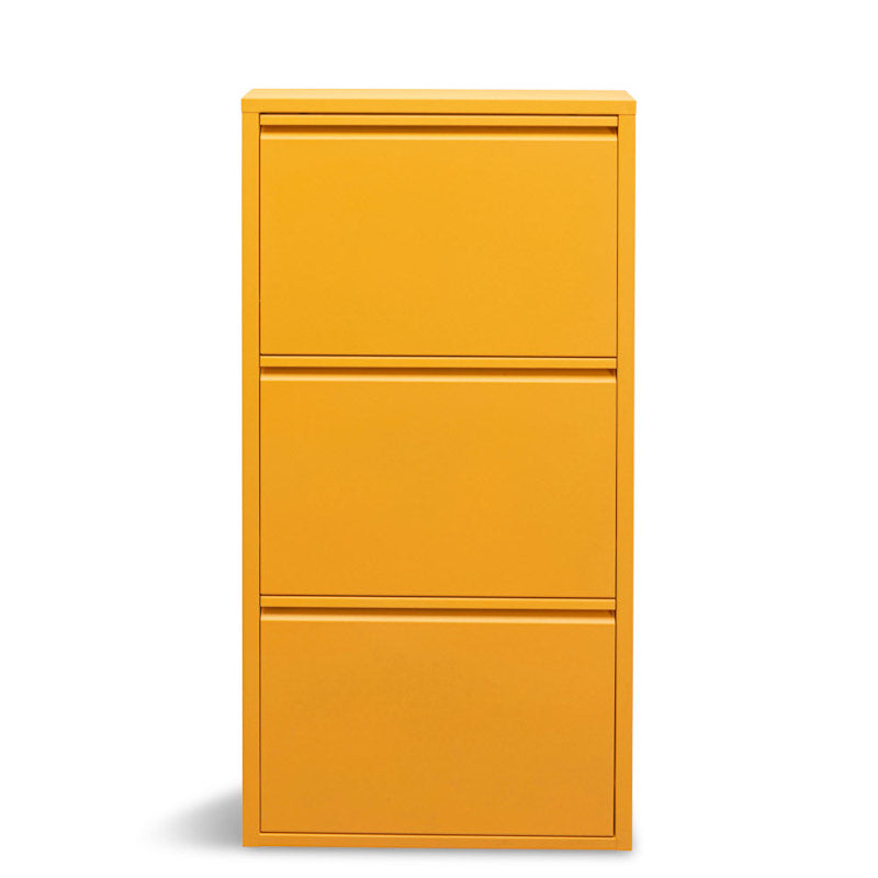 Caruso skoskab 3 låger, gul