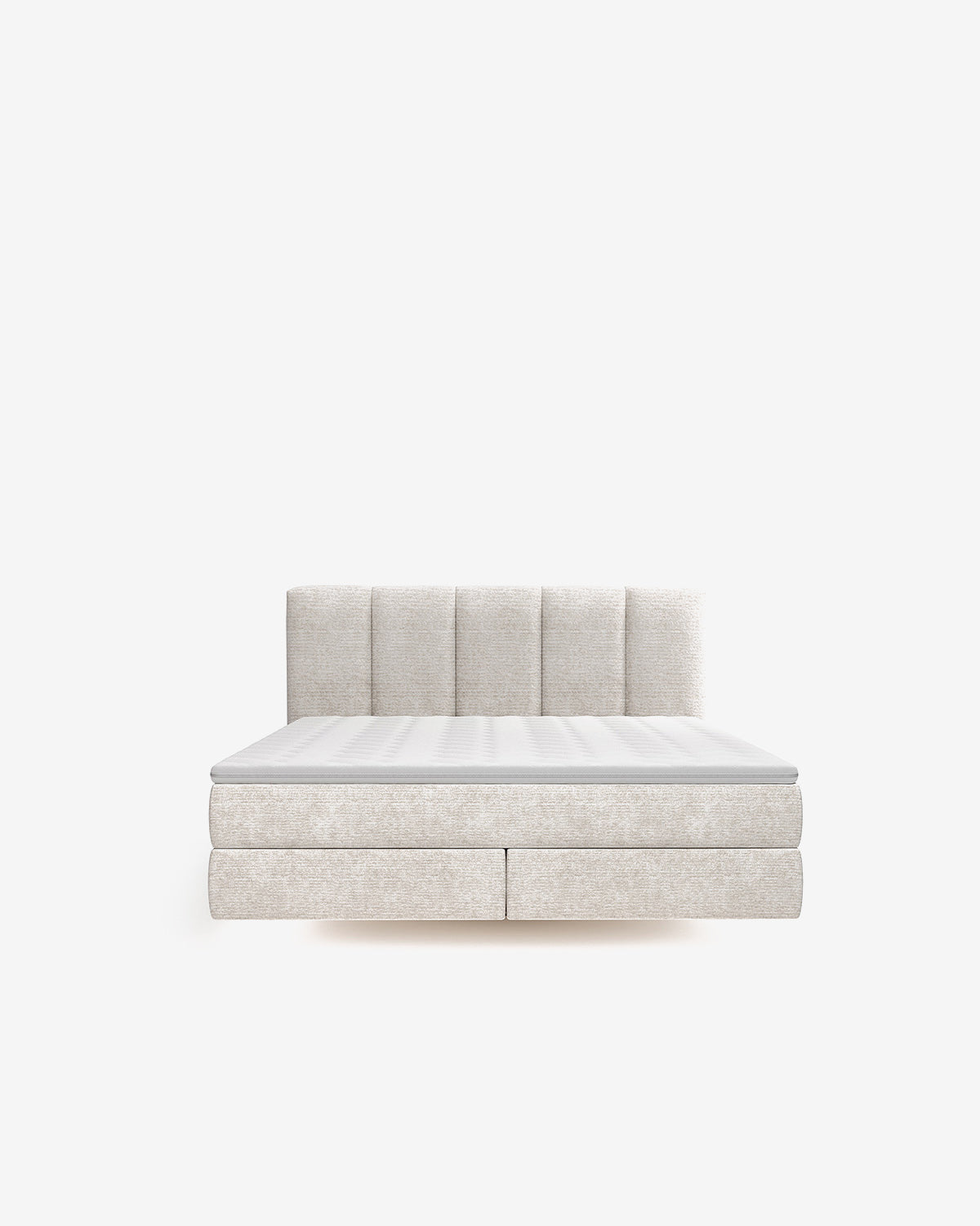 Brooklyn continentalseng, 160x200 m/gavl, beige