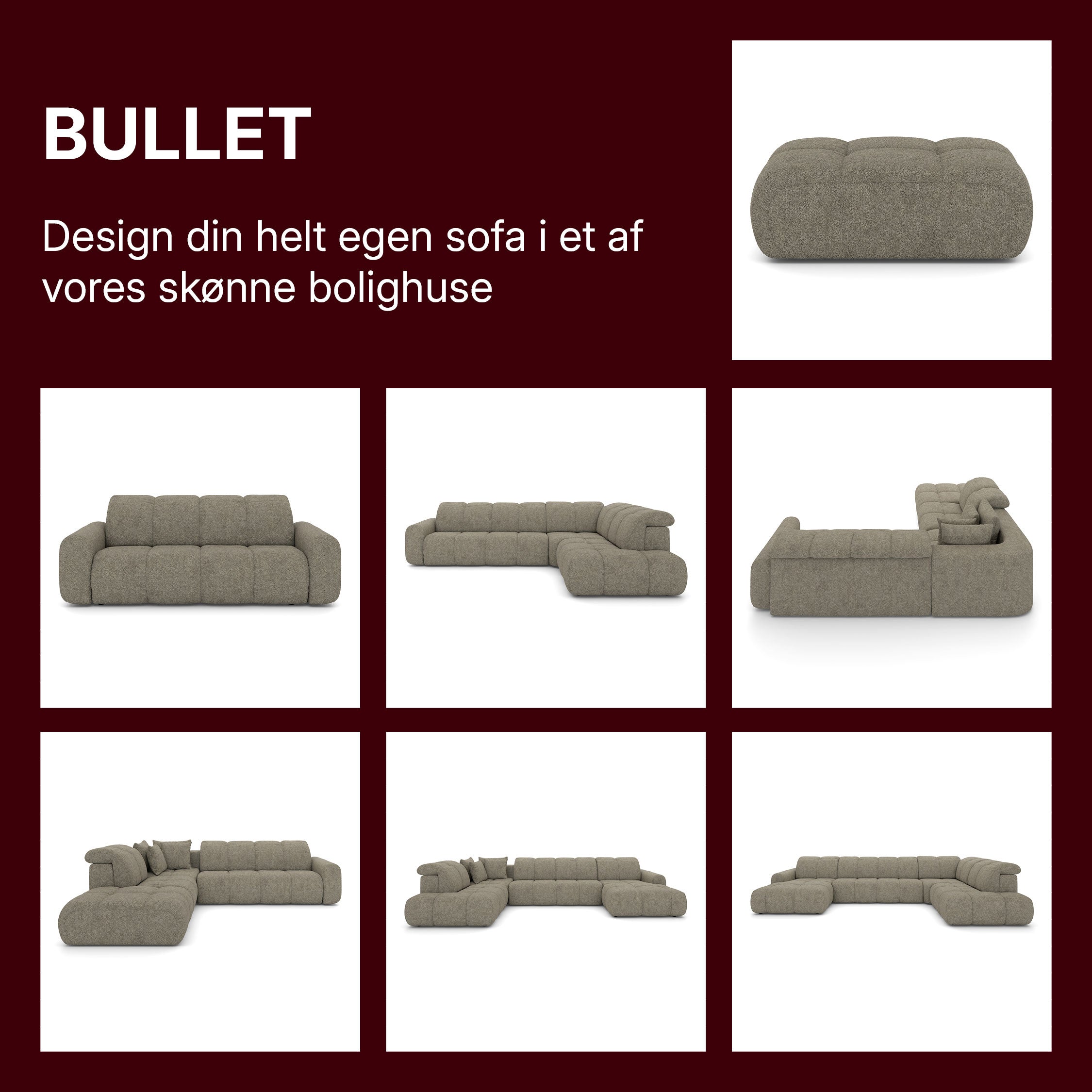 Opstillinger i Vilanova sofaserie