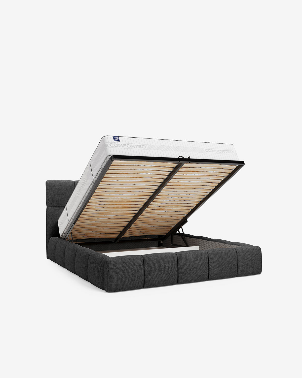 Cherry magasin seng 160x200 cm, mørk grå