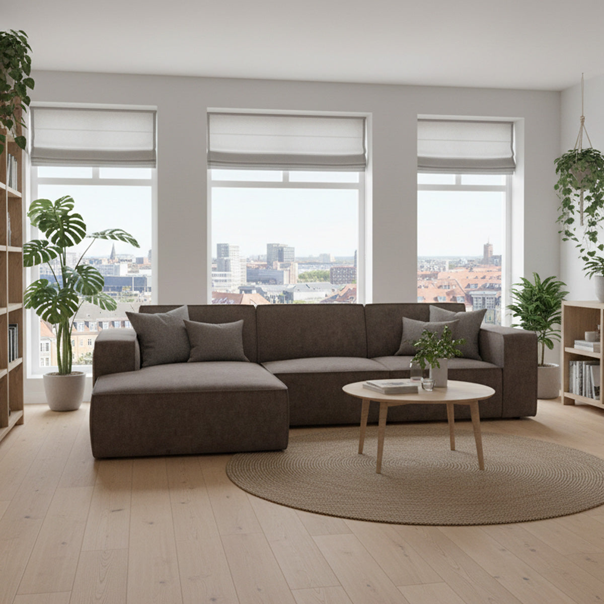 Espada chaiselongsofa i lys og moderne stue