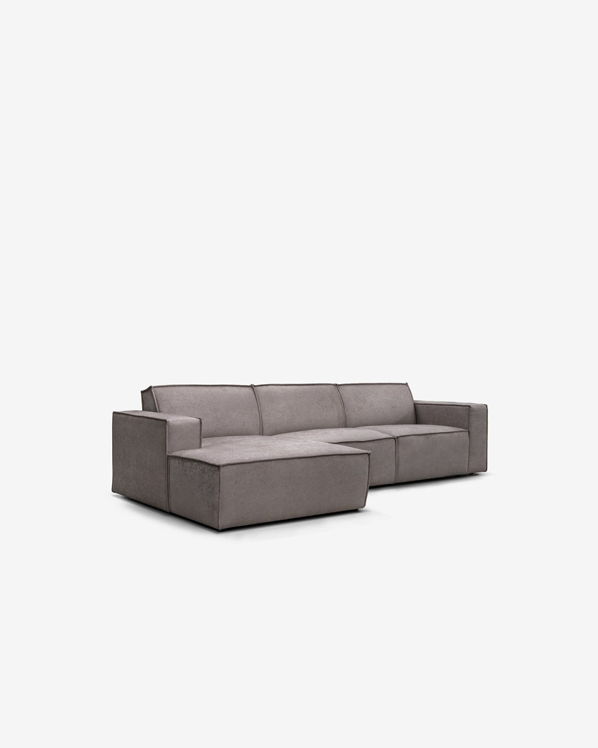 Espada sofa m/chaiselong, gråbrun