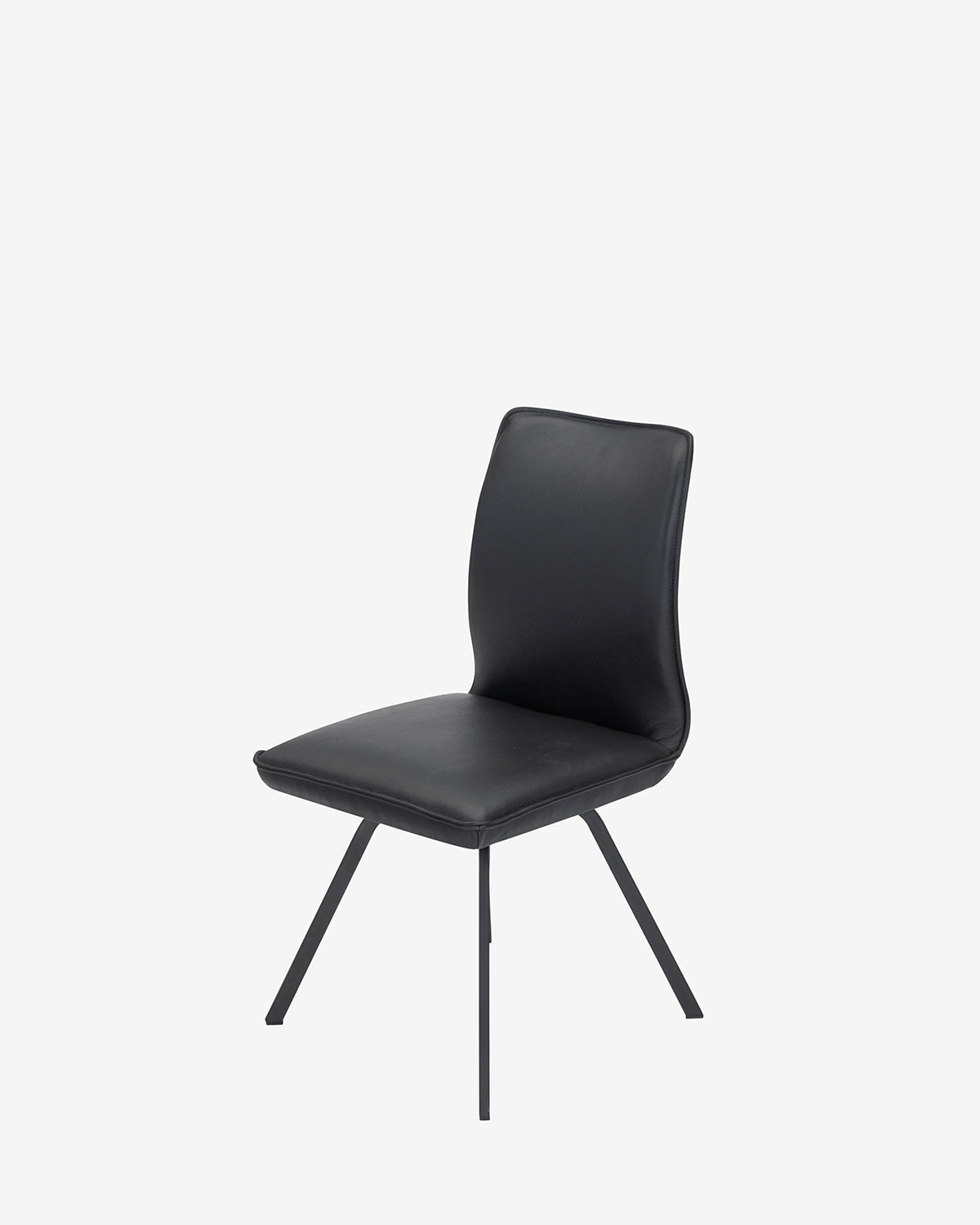 Fiore spisebordsstol, sort læder