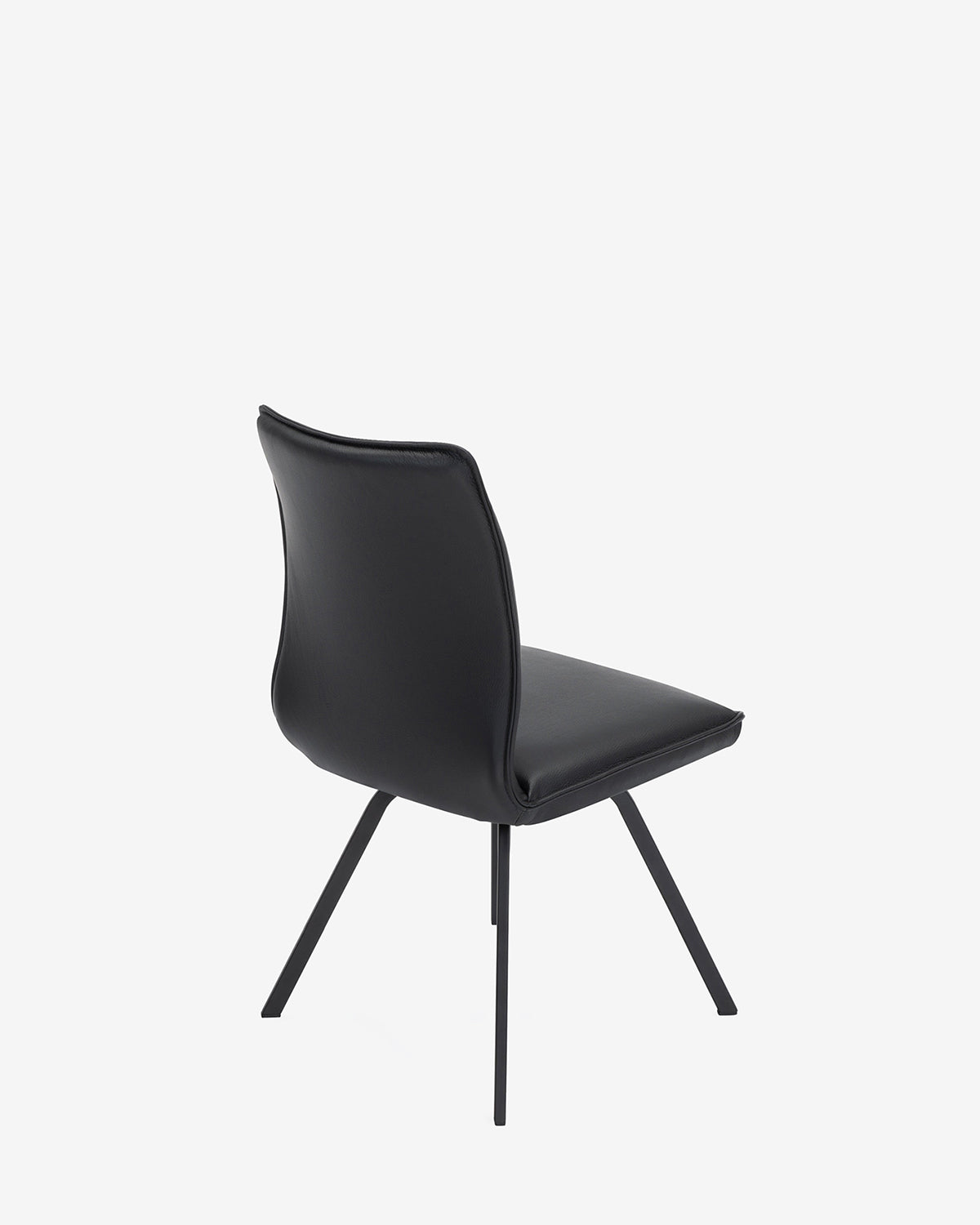 Fiore spisebordsstol, sort læder