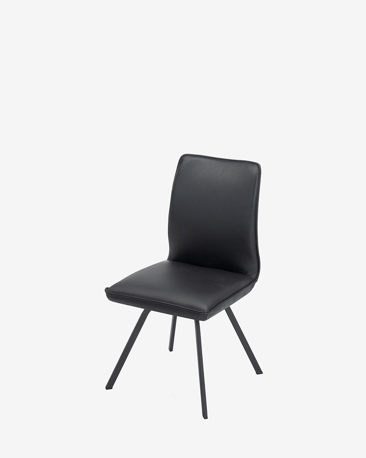 Fiore spisebordsstol, sort læder