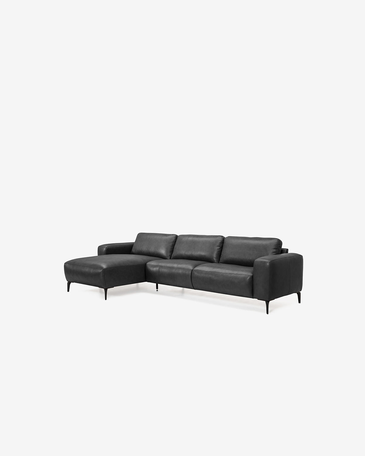 Maranello byggesofa, sort læder