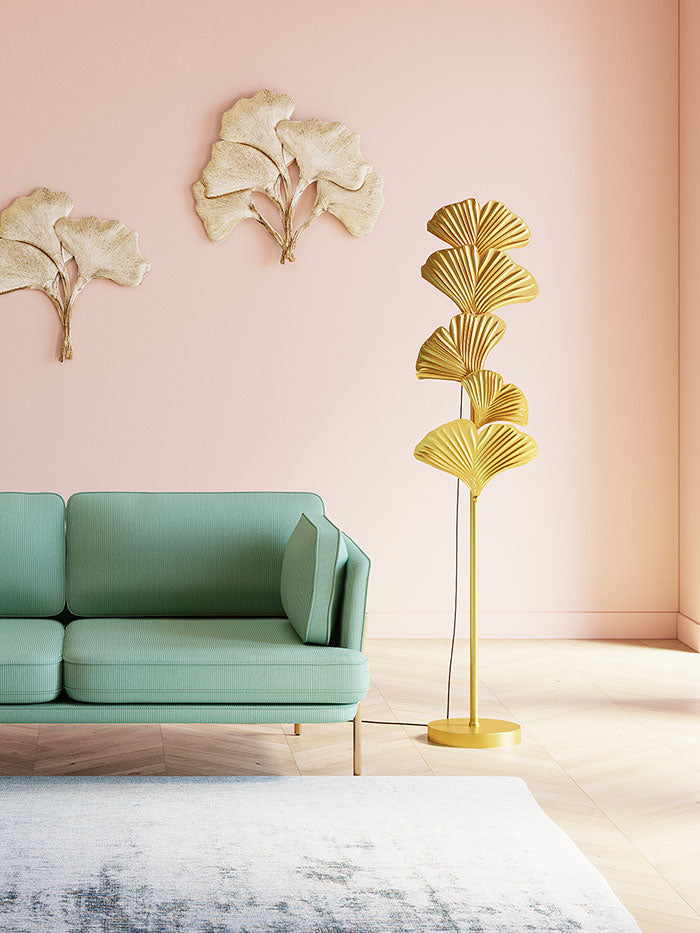 Dekorativ gulvlampe som matcher det moderne og trendy hjem.