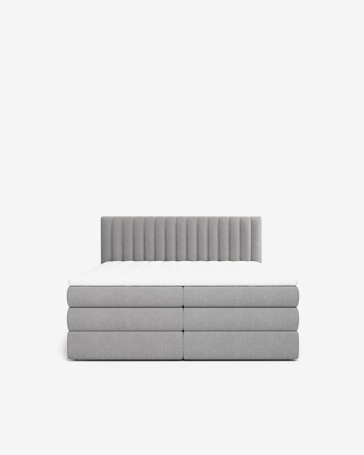 Simo magasinseng 140x200, m/gavl, grå