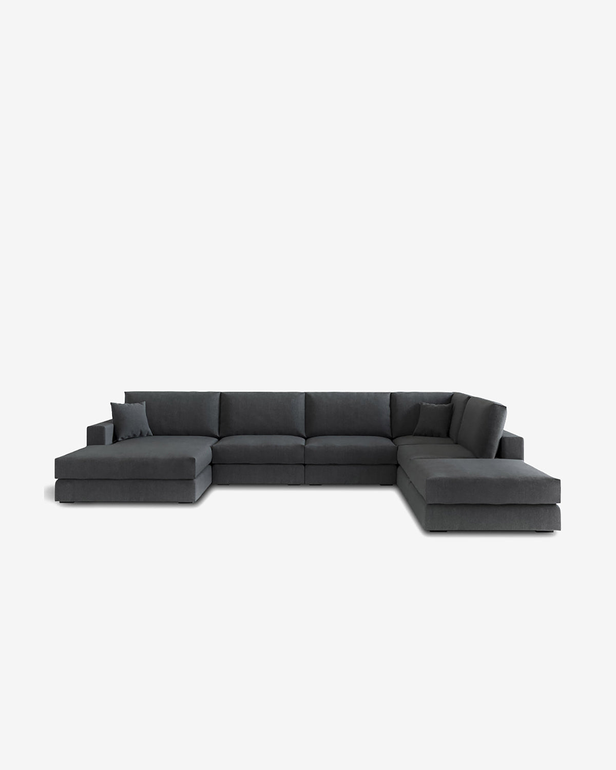 Andretta byggesofa, mørk grå