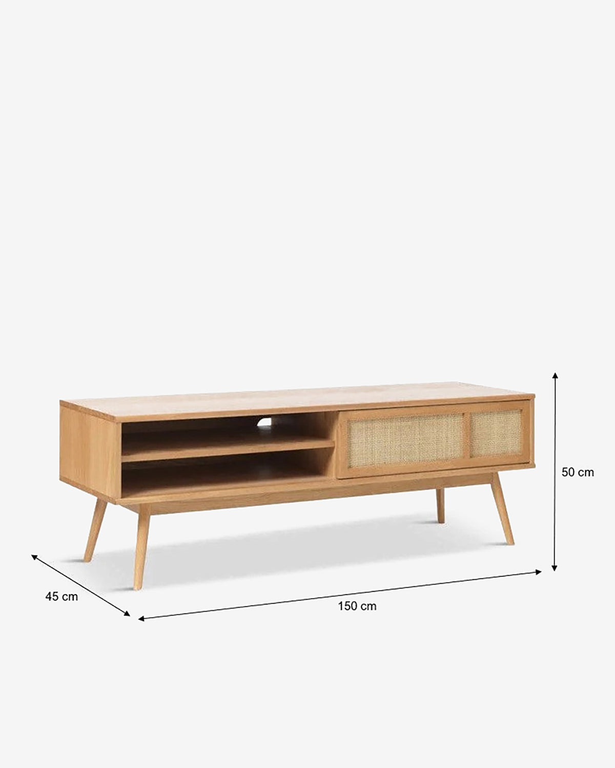 Barrali Tv-bord, eg natur finer