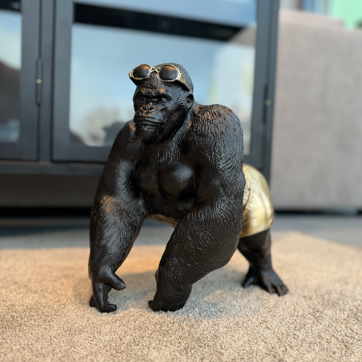 Gorilla på strandtur