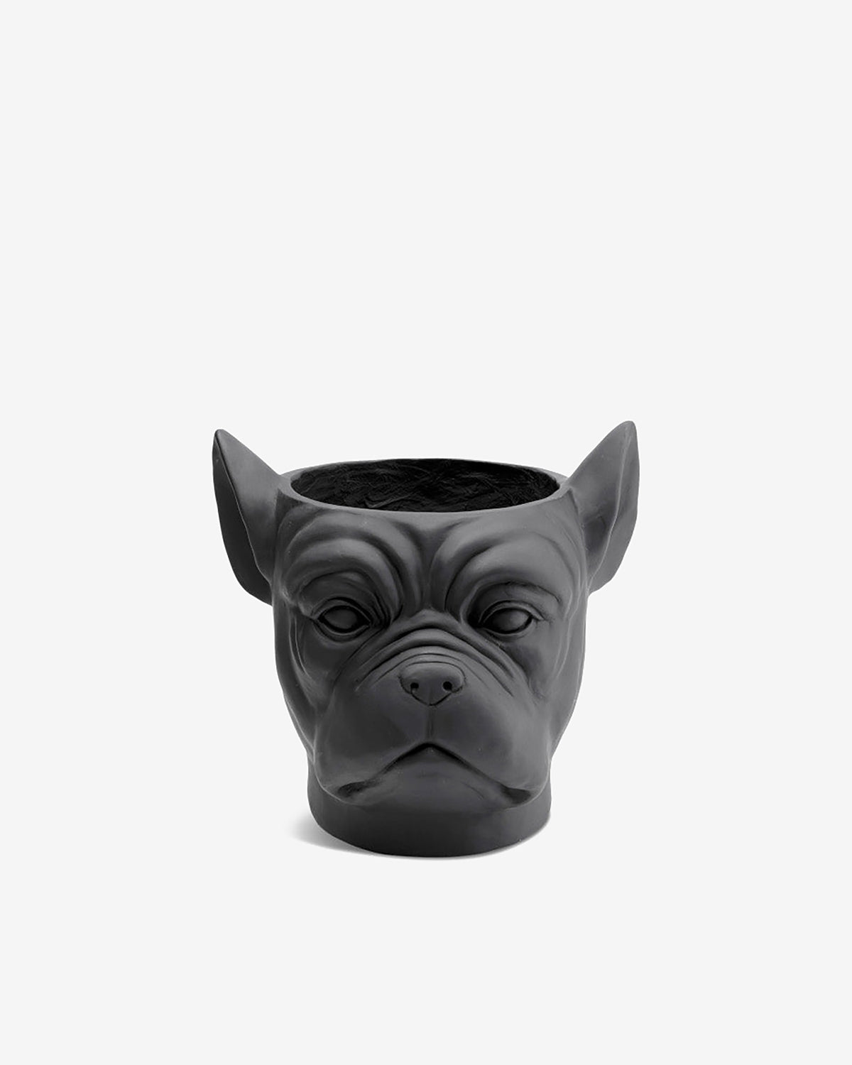 Bulldog blomsterkrukke, sort