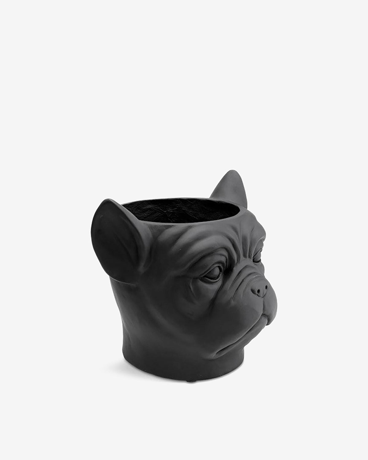 Bulldog blomsterkrukke, sort