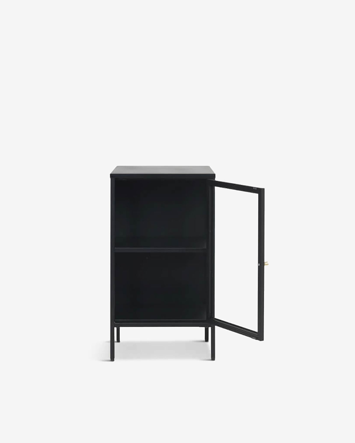 Carmel skænk/sengebord, sort metal