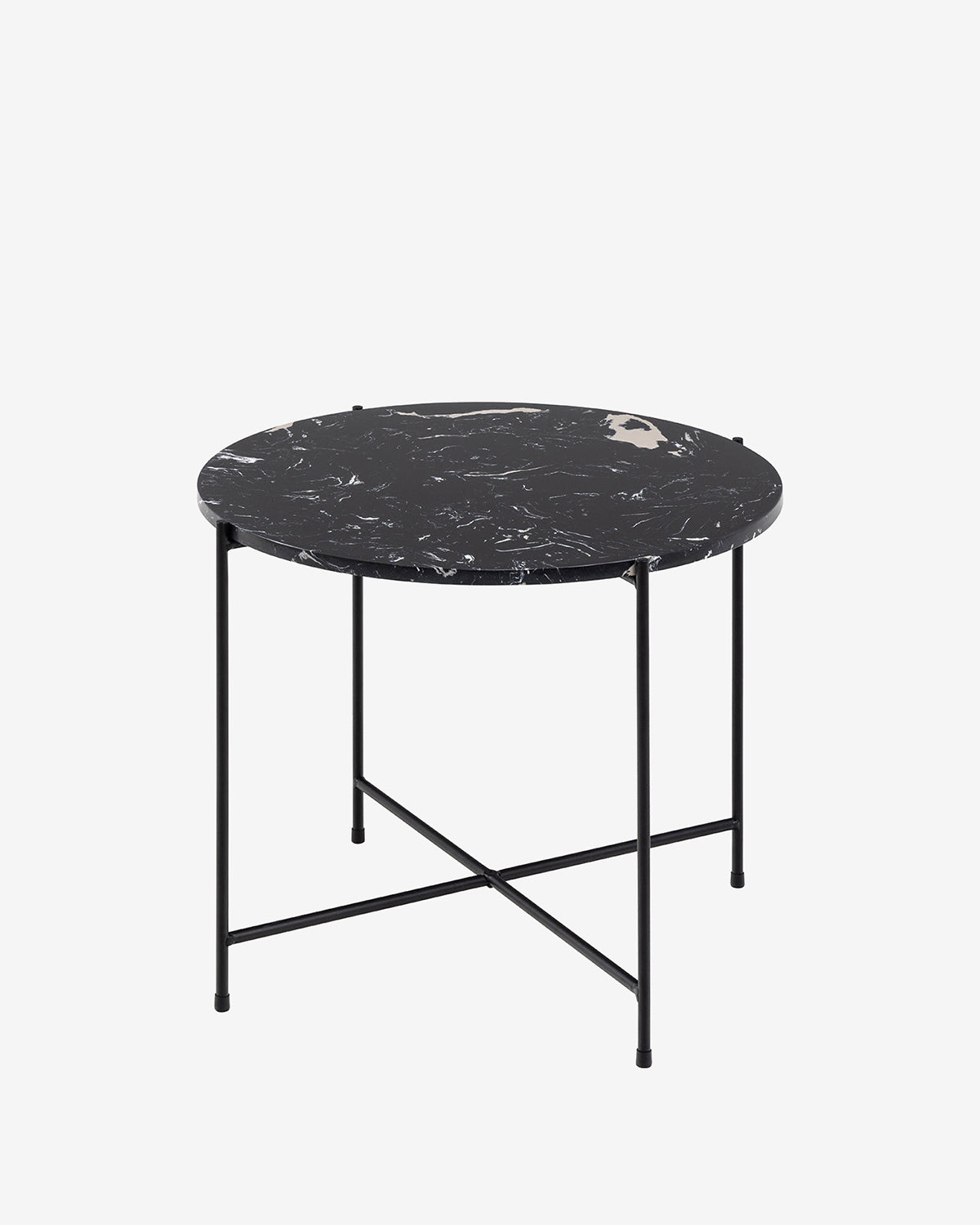 Light sofabord, sort marmor
