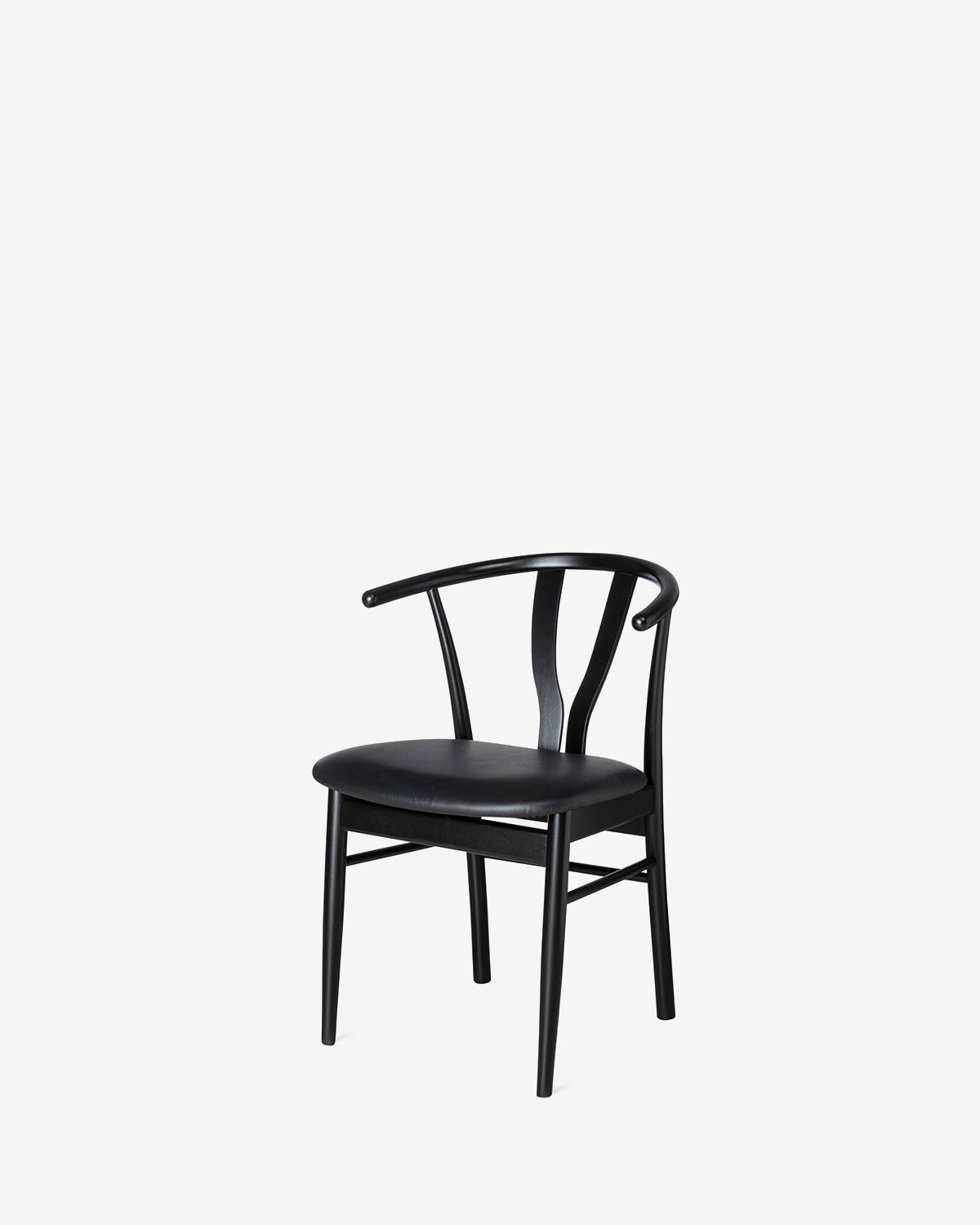 Freja spisebordsstol, sort lakeret