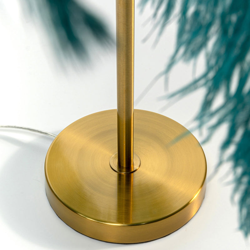 Feather palm bordlampe, petrol