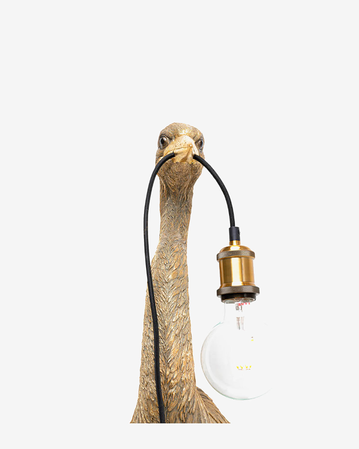 Hejre væglampe, guld