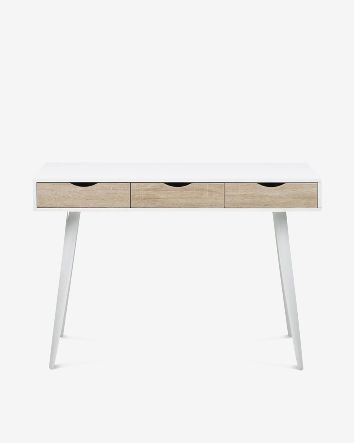 Neptun skrivebord hvid/eg