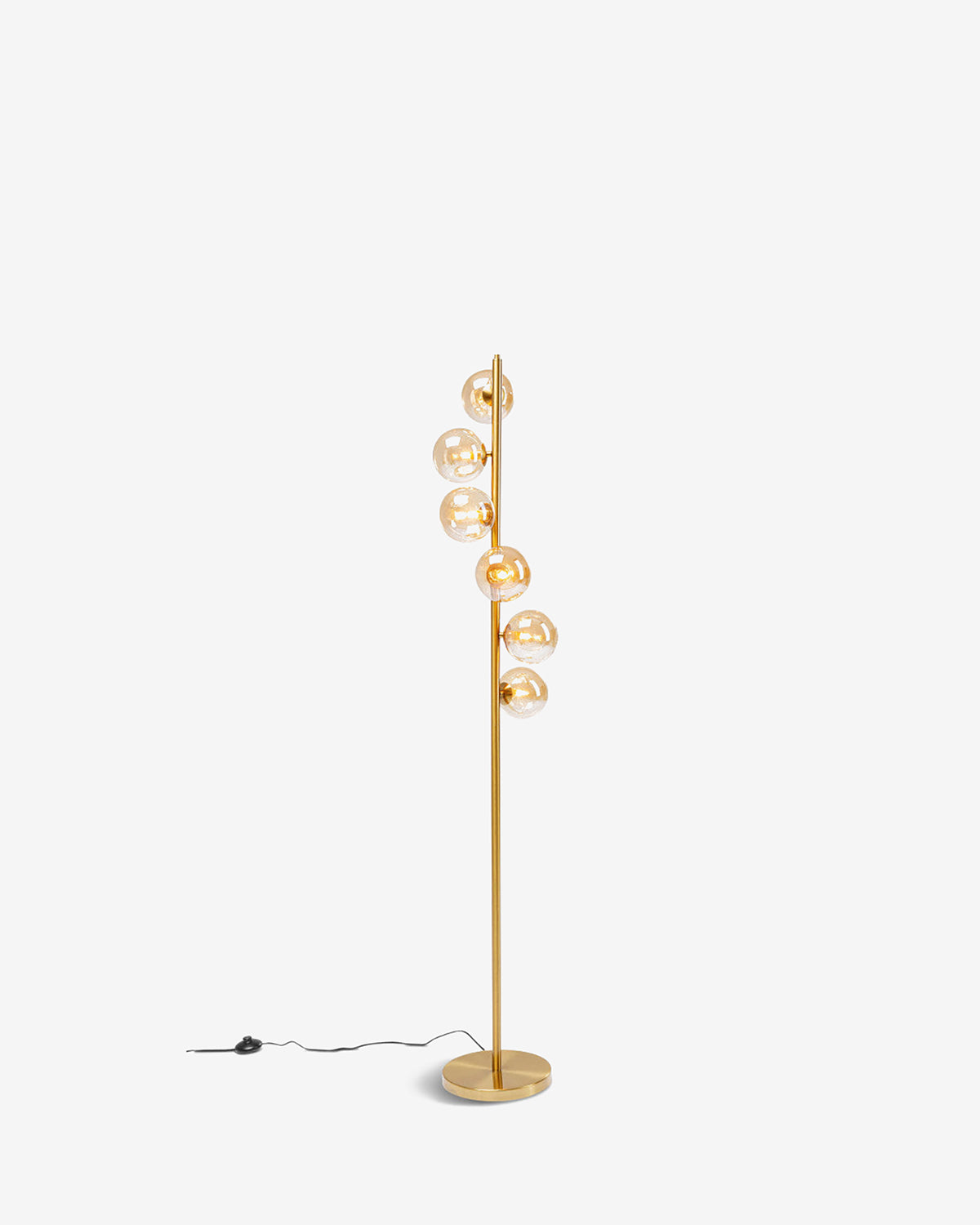 Scala balls gulvlampe, messing