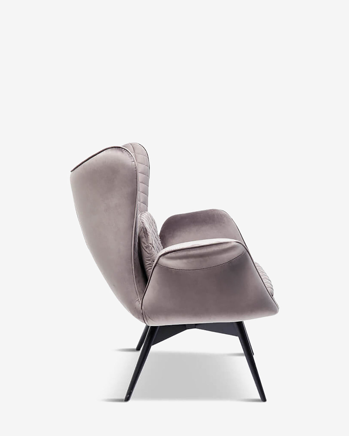 Tudor lænestol, silver velvet