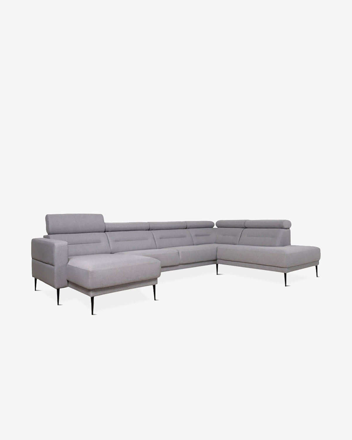 Vizion hjørnesofa m/chaiselong, grå
