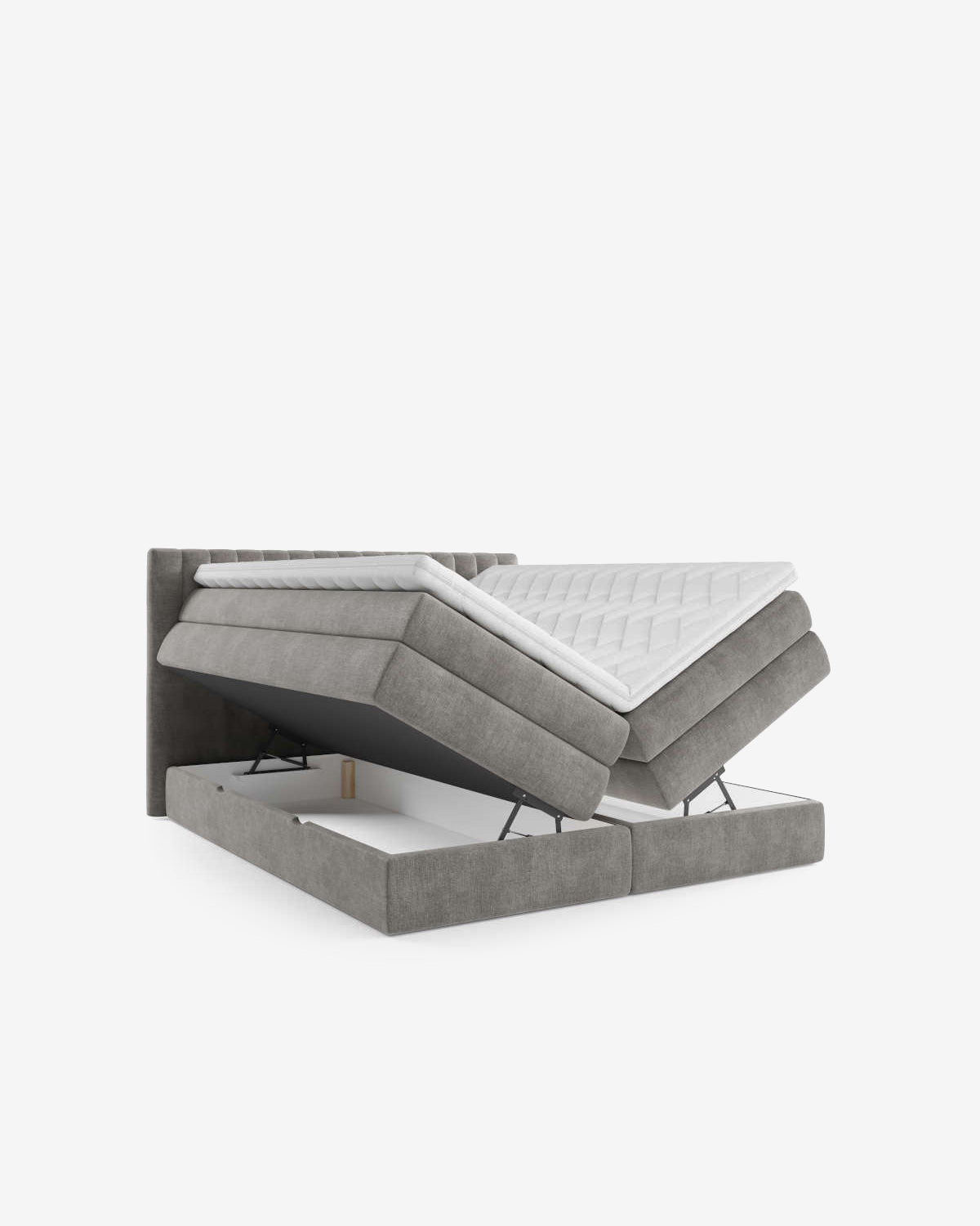 Simo magasinseng 140x200, m/gavl, taupe