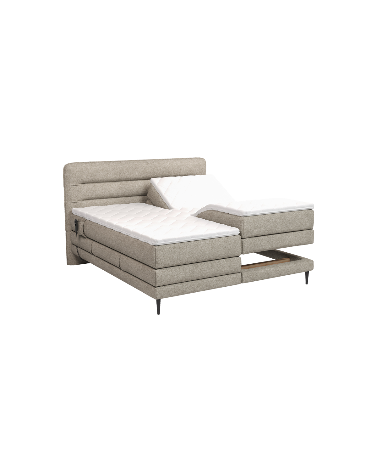 Lannel Elevationsseng 180x200 cm m/gavl