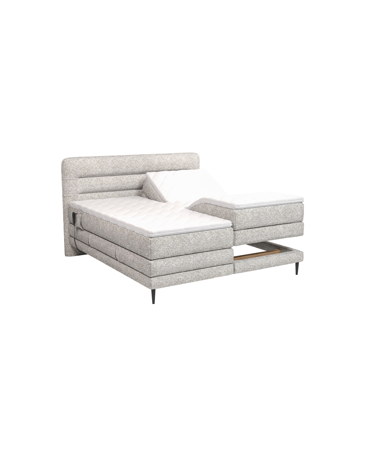 Lannel Elevationsseng 180x200 cm m/gavl