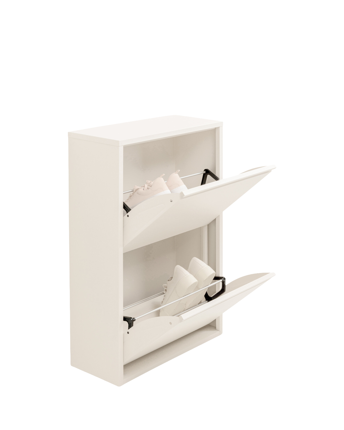 Caruso skoskab, 2 låger, beige