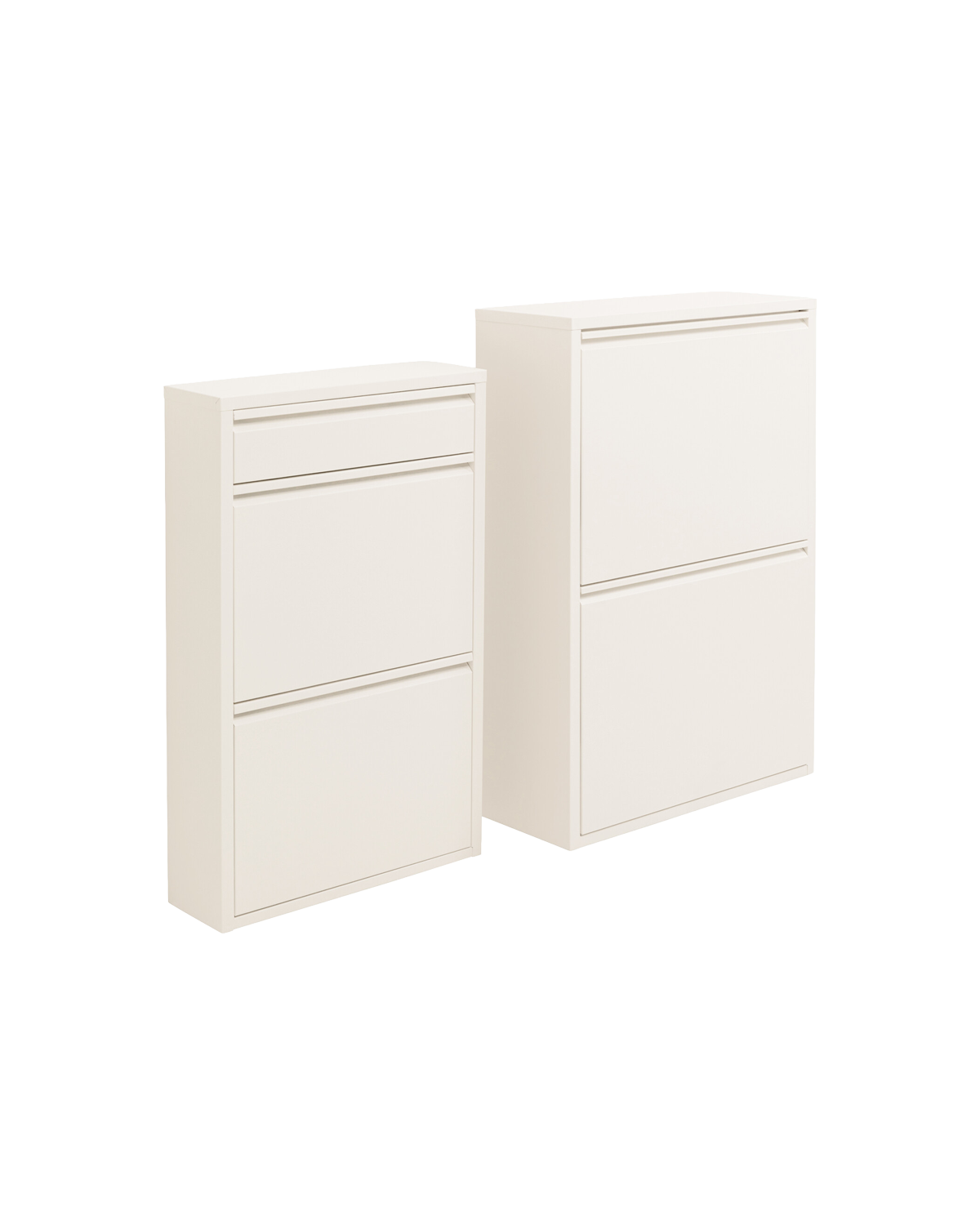 Caruso skoskab, 2 låger, beige