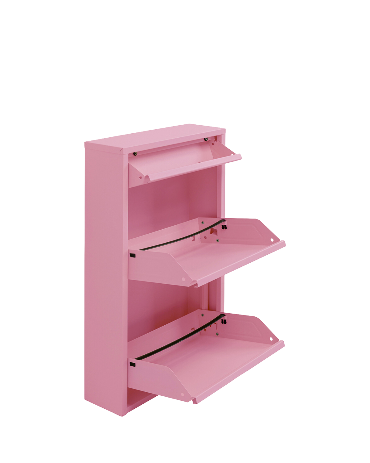 Caruso skoskab, 2 låger og 1 skuffe, Rosa