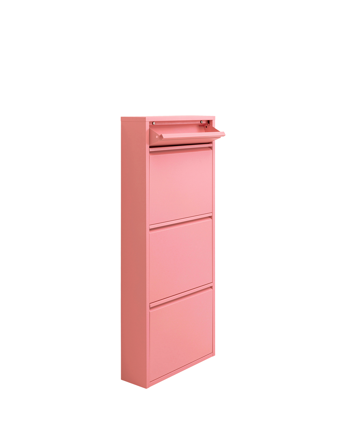 Caruso skoskab, 3 låger og 1 skuffe, Rosa