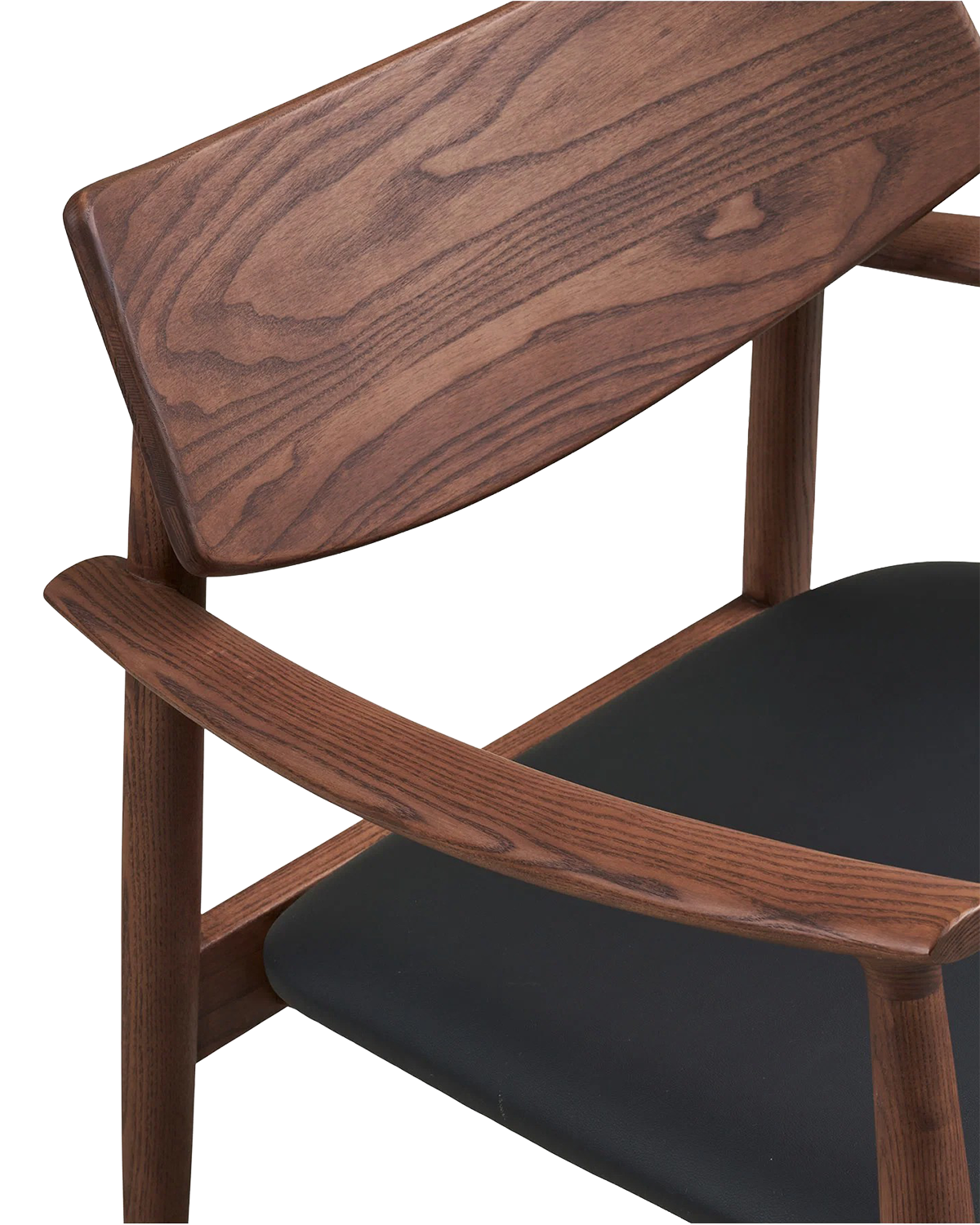 Frame loungestol, Mørkebrunt asketræ