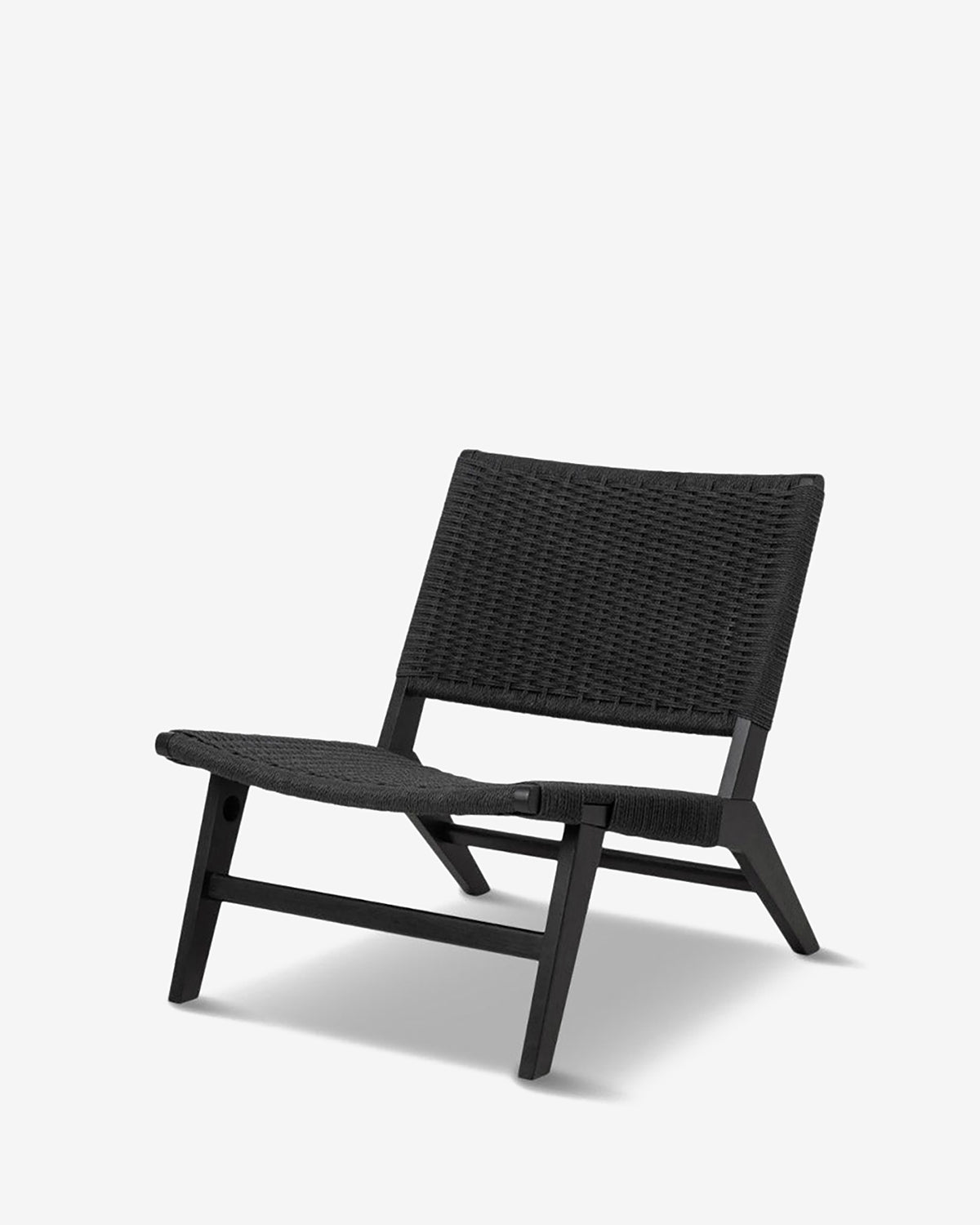 Bali loungestol, sort flet