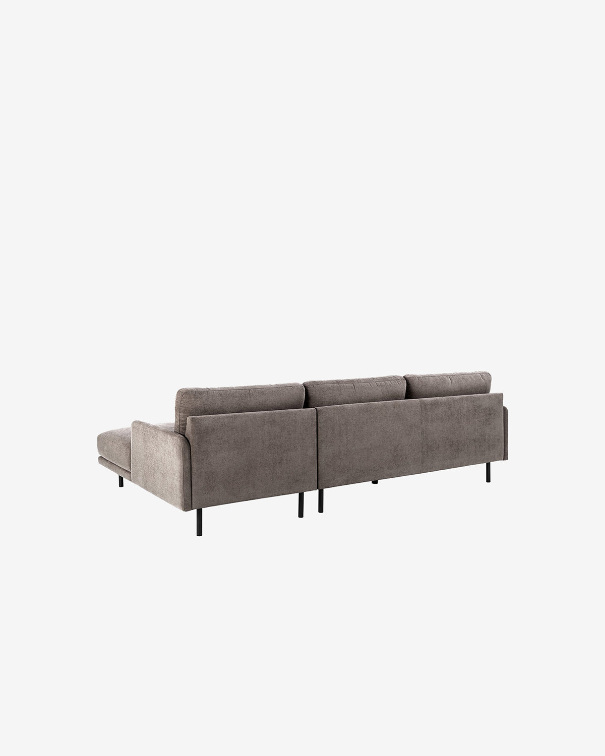 Calma sofa m/chaiselong, dusty brown