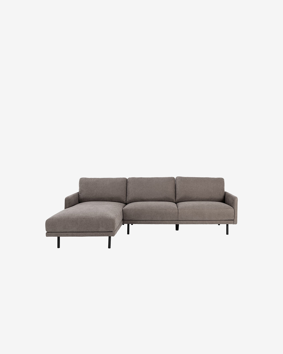 Calma sofa m/chaiselong, dusty brown