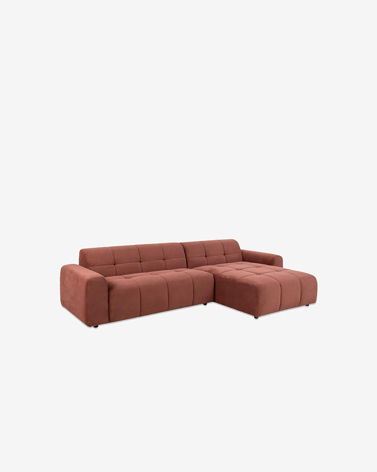 Columbia sofa m/chaiselong, terracotta
