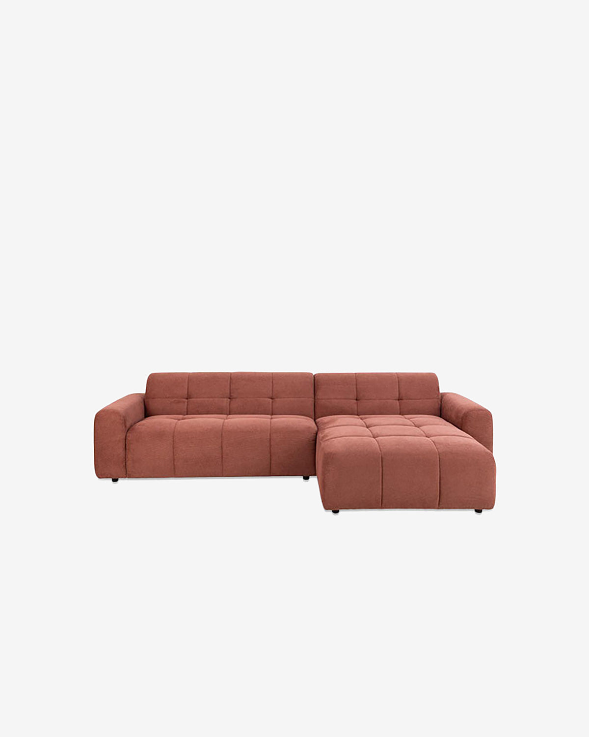 Columbia sofa m/chaiselong, terracotta