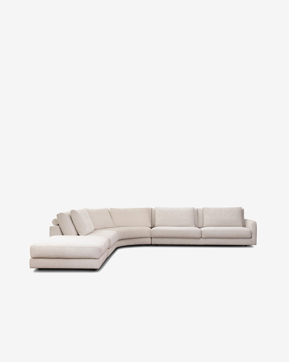 Rio hjørnesofa m/open end, hvid