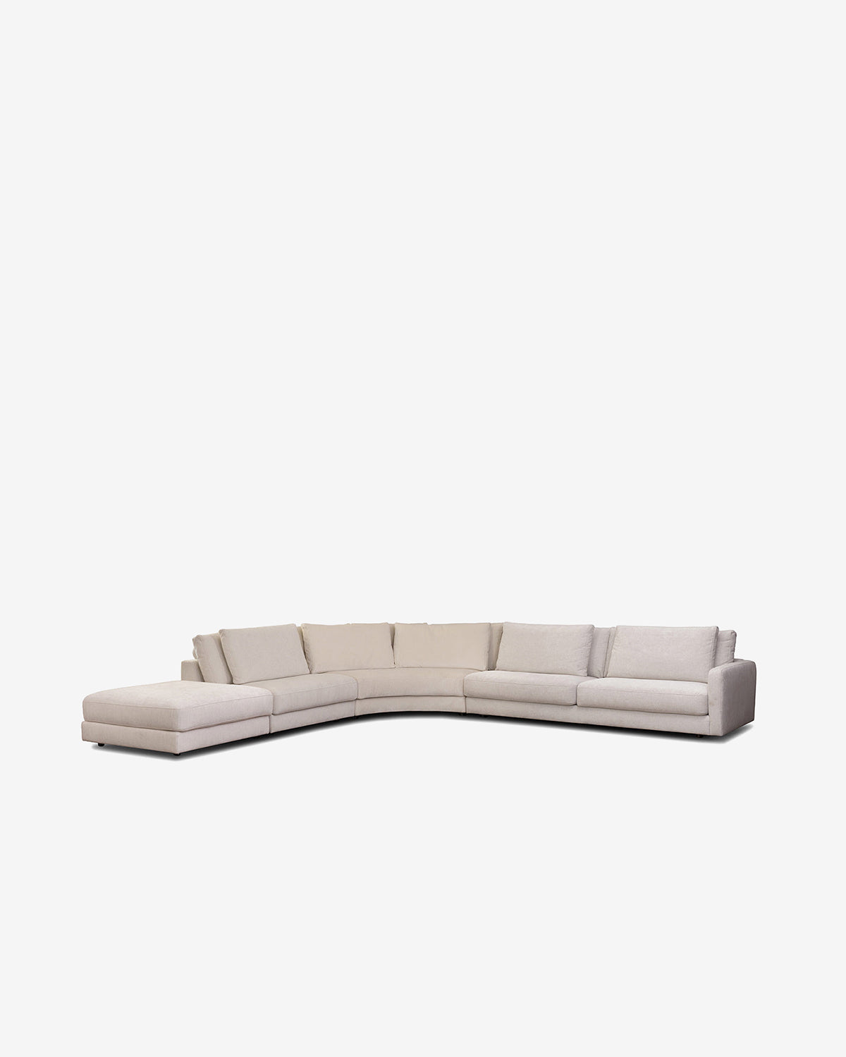 Rio hjørnesofa m/open end, hvid
