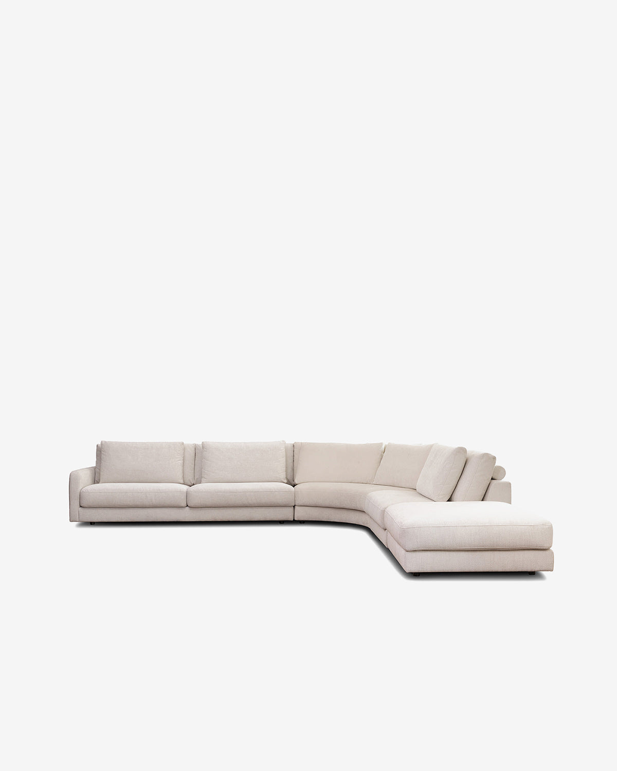 Rio hjørnesofa m/open end, hvid